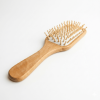 Natural Wooden Detangling Hair Brush - Eco Friendly Bamboo Bristle Paddle Brush for Sensitive Scalp Massage